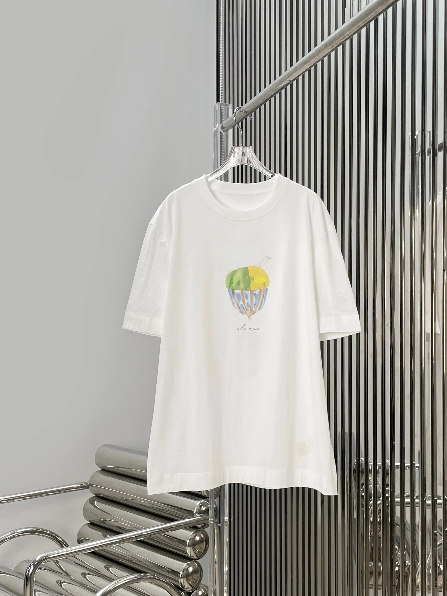 

Women's round Neck Short Sleeve T-shirt Loose Fit Cotton Sweat Absorbent Printed Versatile Casual Style Commute Fashion