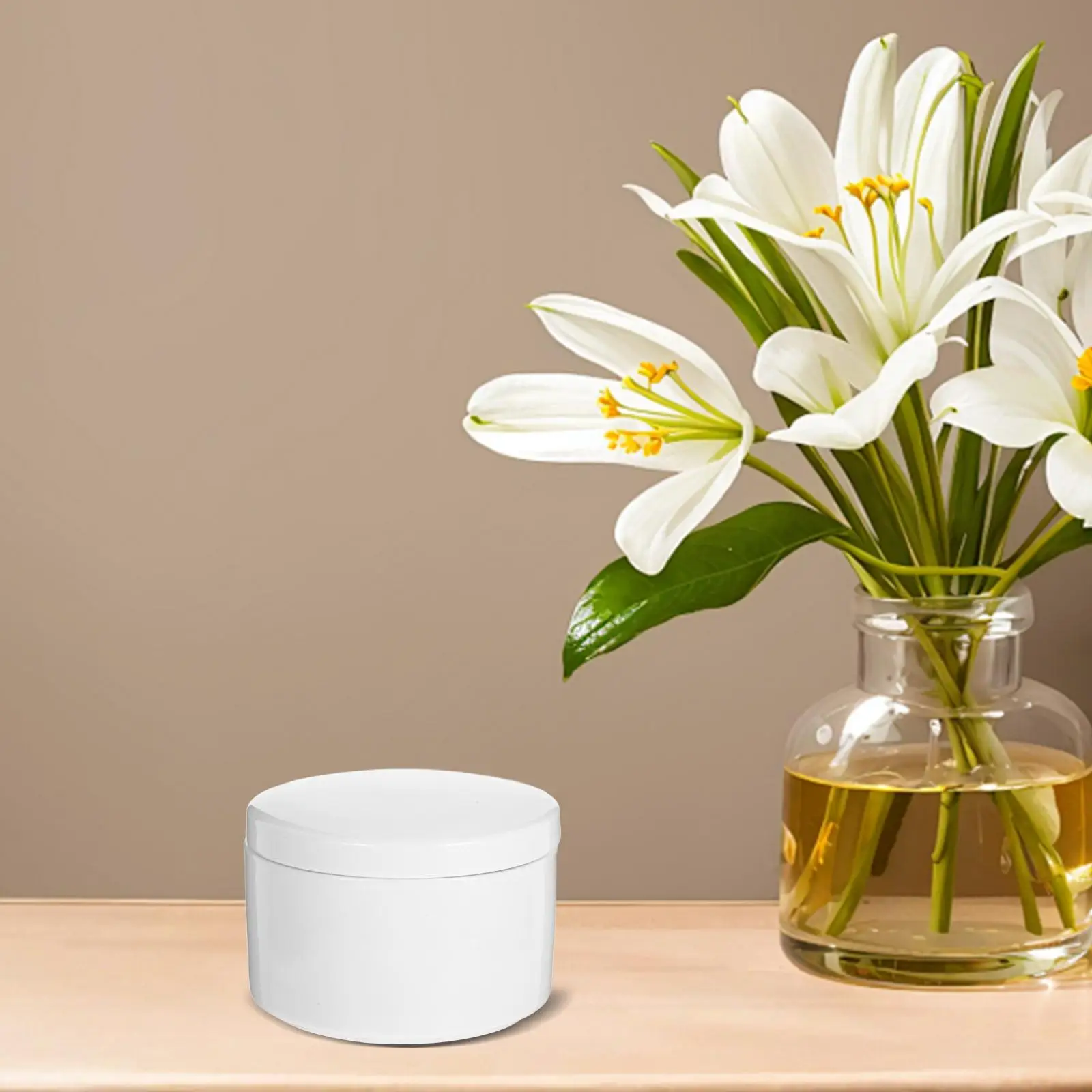 White Porcelain Jewelry Box Ceramic Ring Case Earrings Storage Container Necklaces ganizer Round Box for Rings Pendants Daily