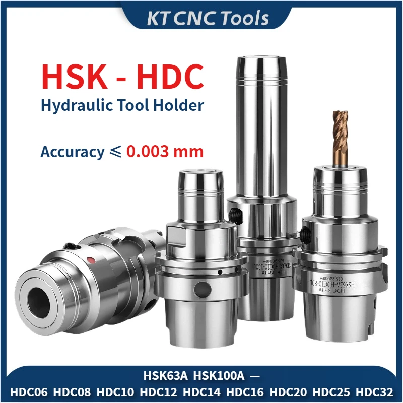 HSK Hydraulic Tool Holder HSK63A HSK100A HDC HYC PHC06 PHC08 PHC10 PHC12 PHC16 PHC20 PHC25 PHC32 Collet Chuck Oil Pressure clamp