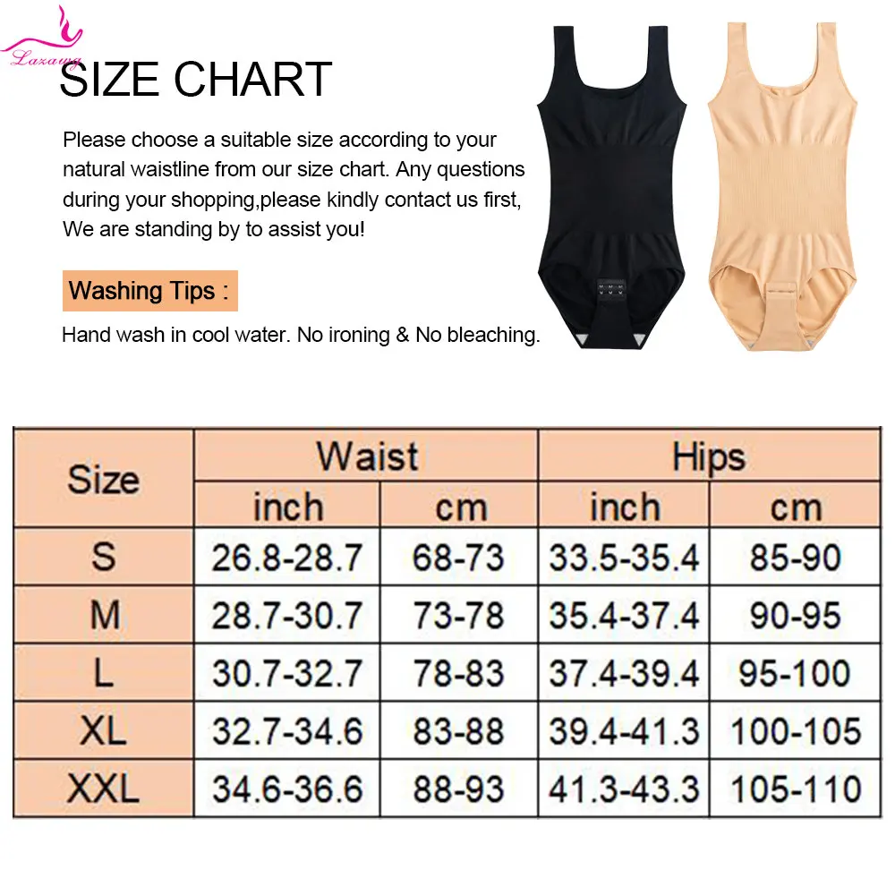 LAZAWG Shapewear Women Full Body Shaper Butt Lifter Waist Trainer Shapewear Compression Body Suit Slimmer Abdomen Shapers Corset