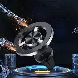 2025 New Metal Strong Magnetic Car Mobile Phone Holder for Magsafe Accessories Stand Magnet Vent Support for iPhone 14 15 Xiaomi