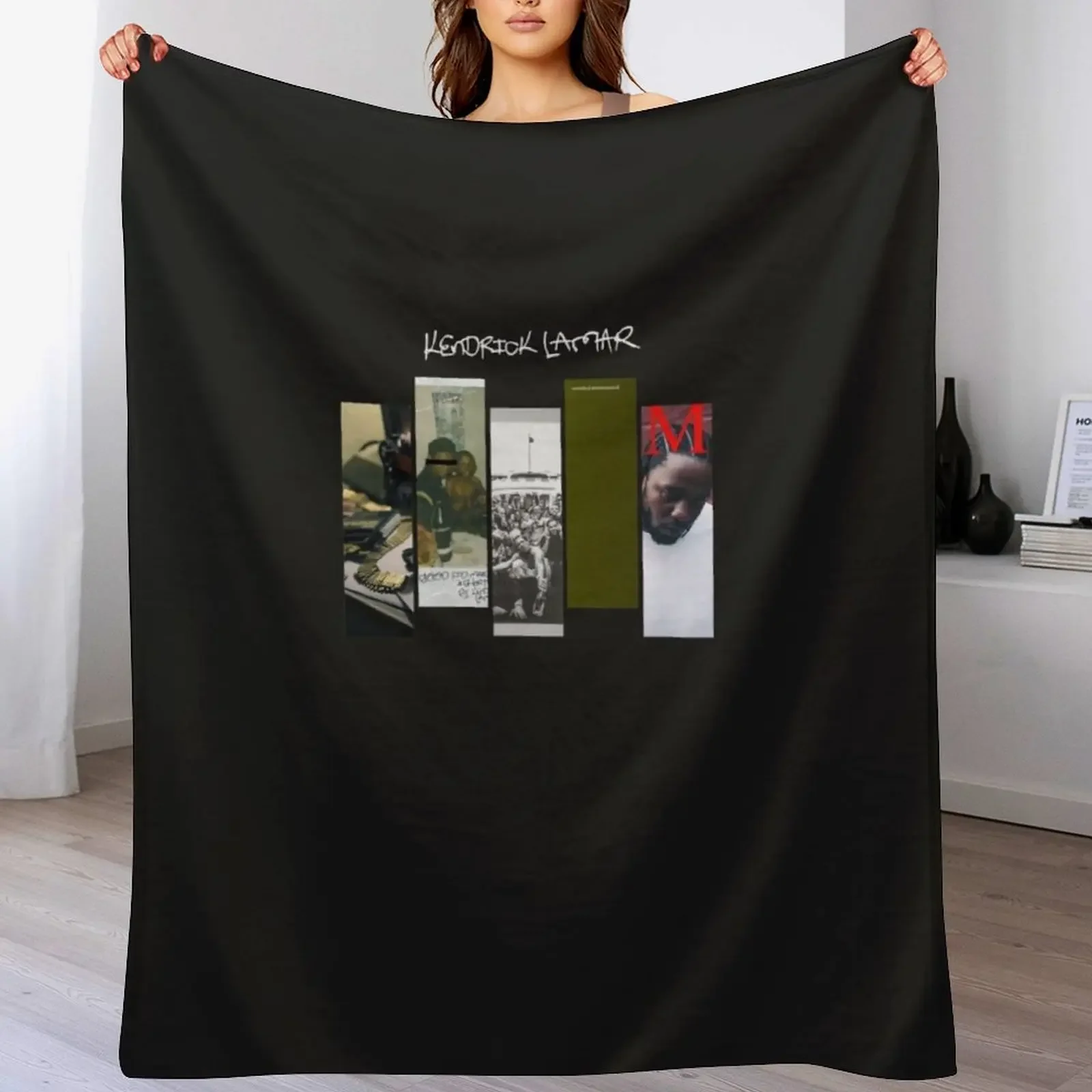 Kendrick Lamar Discography Classic T-Shirt Throw Blanket Machine Washable Soft Warm Blanket