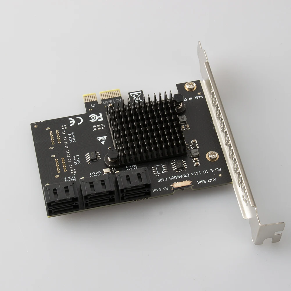 

Комплект расширительной карты PCI-E 1X на 6 портов SATA3.0 6 Гбит/с для настольных компьютеров с Windows