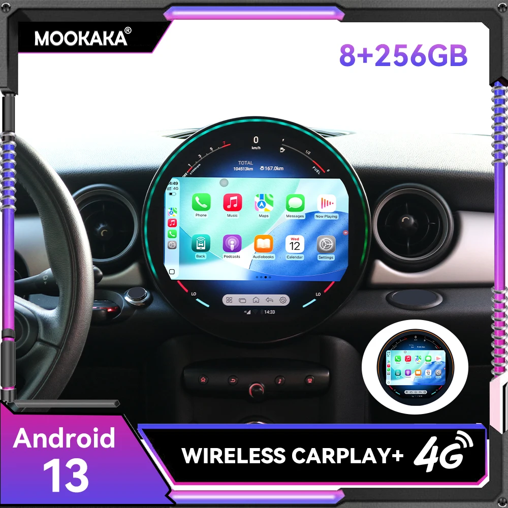 

11,8-дюймовый экран Android 14 для MINI COUNTRYMAN R60 R56 R51 MINI COOPER 2006 - 2014, автомобильная мультимедийная система, радиоприемник, головное устройство