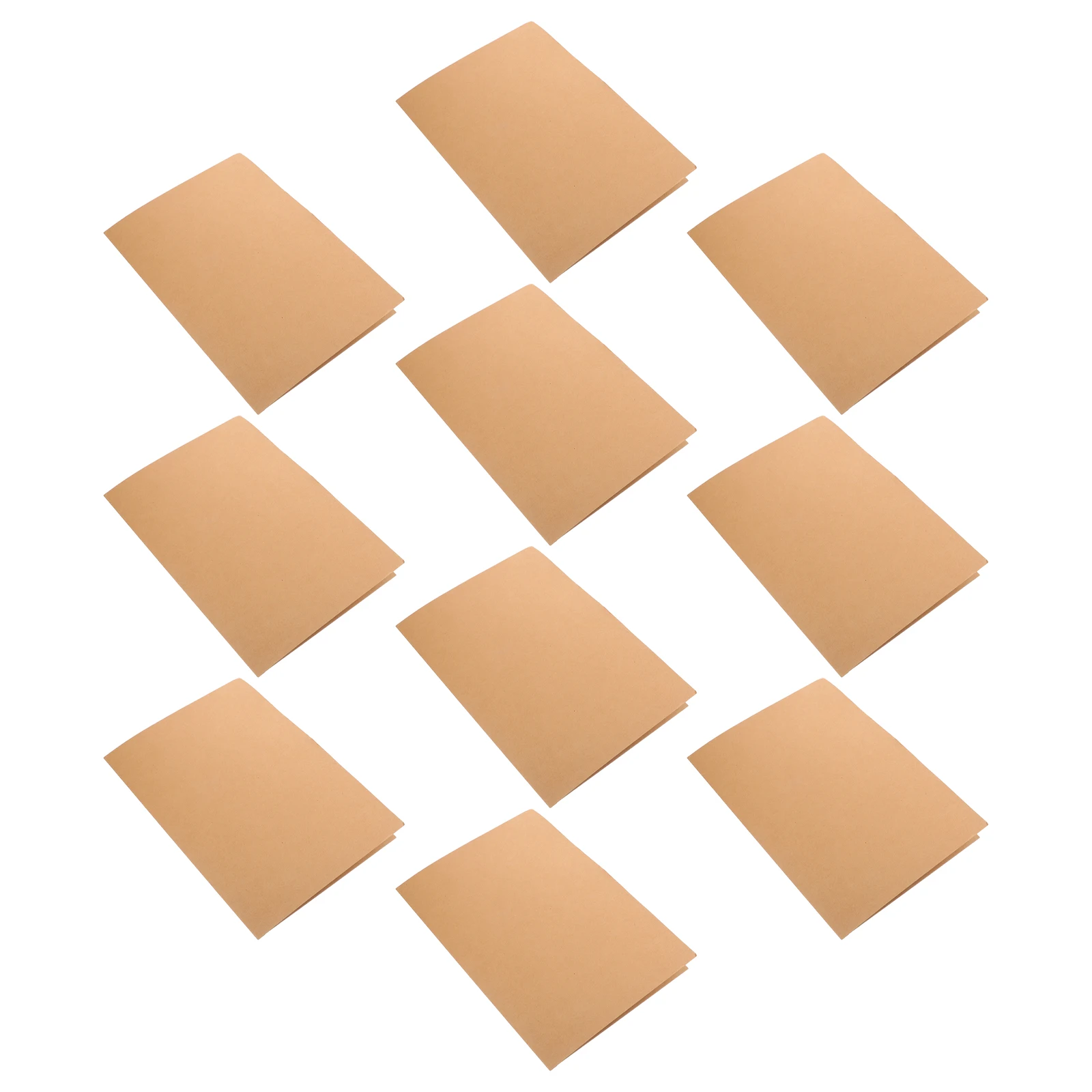 10 Pcs File Envelopes Kraft Paper Folders Single Pocket Large Capacity Office School Sturdy Material Document Storage