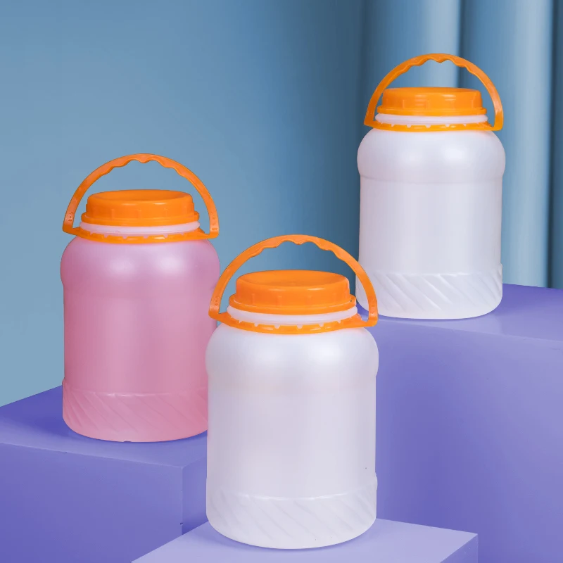 High Quality 4L 5L 10L Food Grade Round bucket with handle Lid Airtight Sealing Storage Container Food Grade