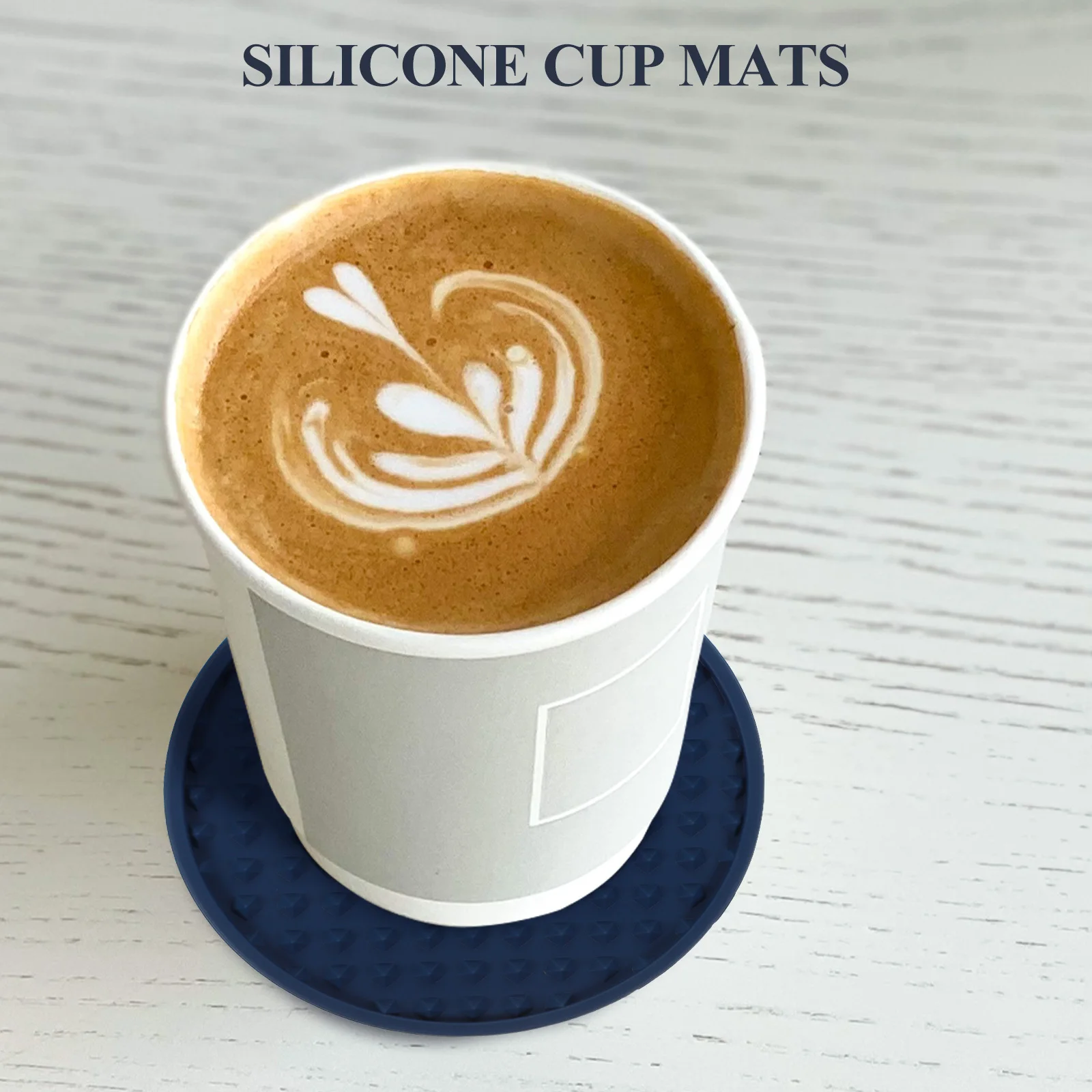

Silicone Coaster Round Cup Mat Thickened Bottle Mats Anti-slip Anti-scald Cushion