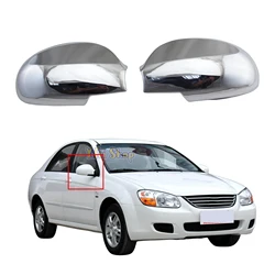 Car Chrome Plated Rearview Accessories Door Mirror Cover Trim Paste Style For Kia Picanto Spectra Cerato 2005 2006 2008 2012