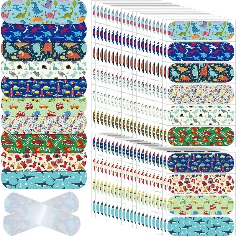 Desenhos animados ferida emplastros para crianças, band-aid para crianças, céu noturno estrelado, cavalo sereia, meninas vestindo patch, atadura adesiva, novo, 10pcs