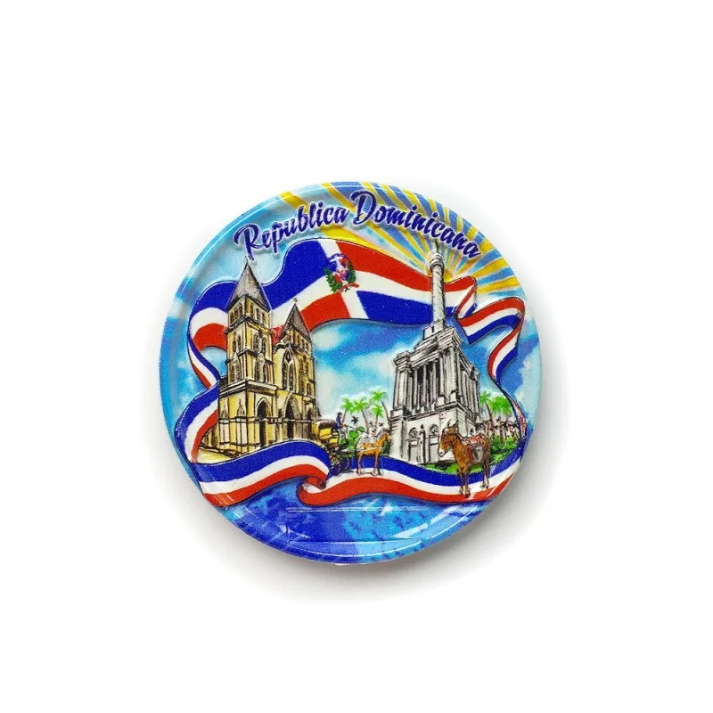 

Dominican Landmark Building Magnetic Fridge Magnet Travel Souvenir Text Decoration Gift Internet Celebrity