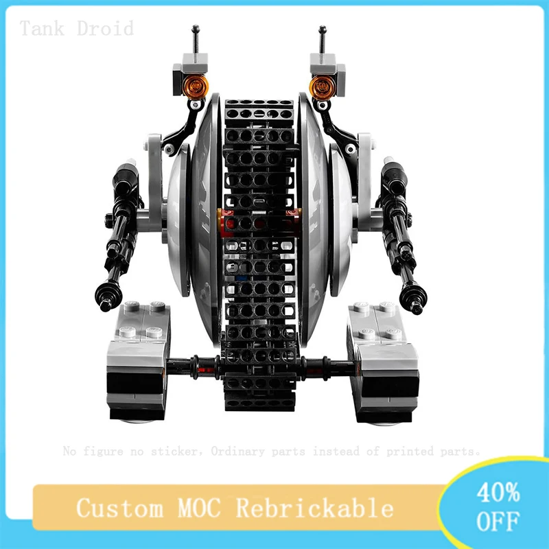 New Space Hegemony Movie Scene Tank Droid Building Block Model DIY Creative Assembly Toy Children Birthday Gft MOC-75015MOC-7748