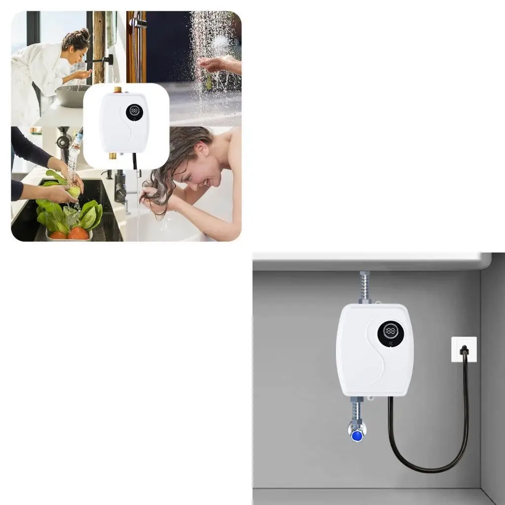 

220V Heating Electric Water Heater Under Sink Installation Digital