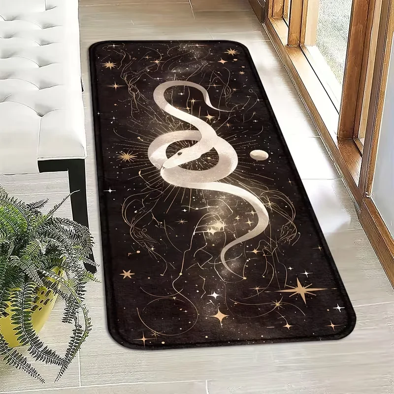 Chinese Golden Dragon Runner Rug Traditional Relief Floral Pattern Hallway Long Rug for Entryway Bedroom Living Room
