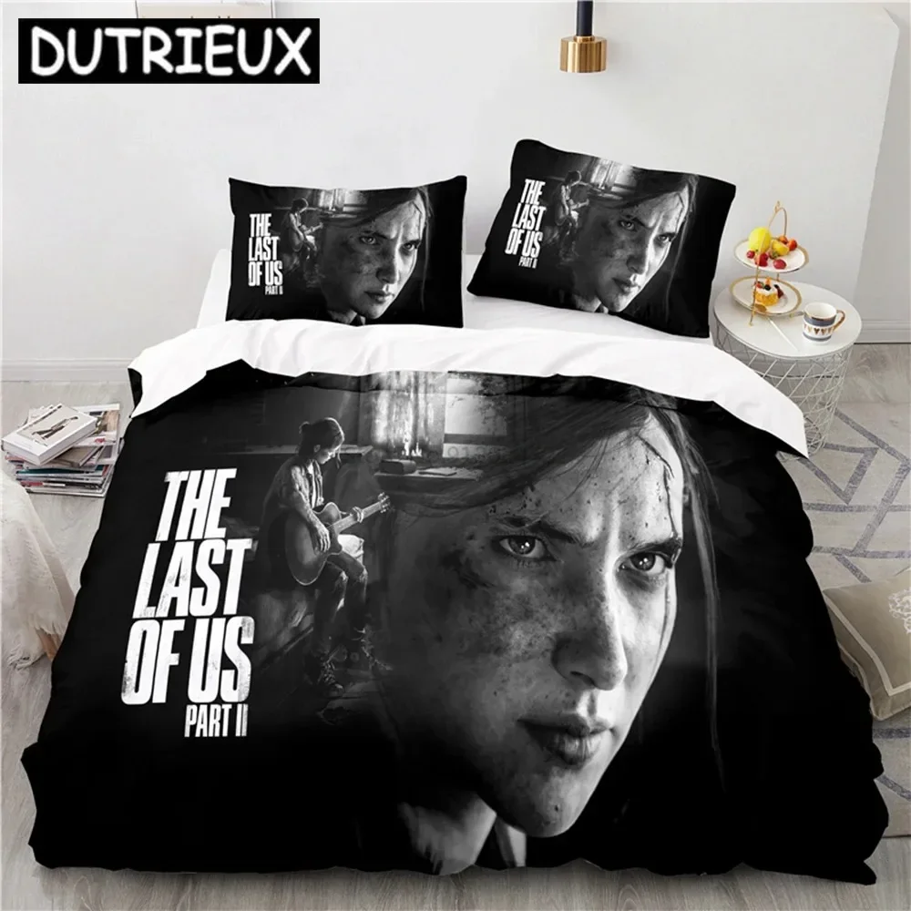 

The Last Of Us Games 3d Bedding Set Tess Joel Character Digital Printing Duvet Cover Set Pillowcase Twin Full Queen King Size