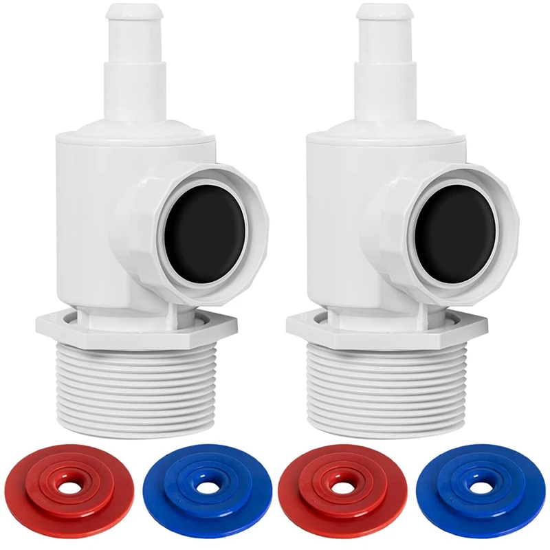 2Pack 9-100-9001 Wall Fitting Connector For Polaris Cleaner, Pressure Relief Valve For Polaris Pool  Hose Connector