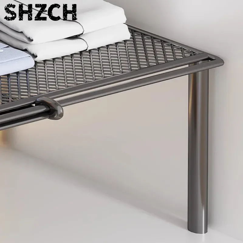 Wardrobe Layered Partition Board, Expandable Storage Shelf Interior Partition Cabinet EXPANSION  BRACKET Scalable 35/45-60/80cm