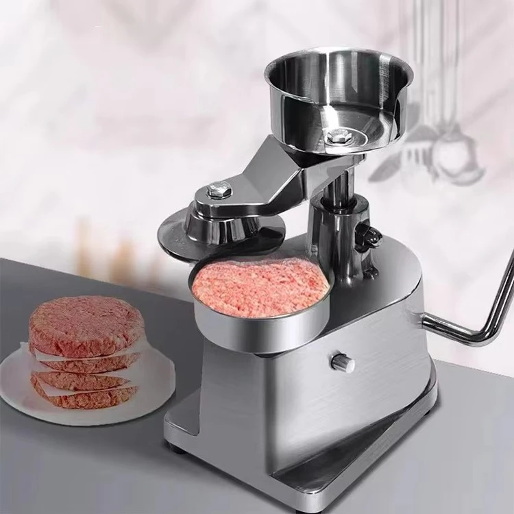 Commercial and household hand-pressed meat patty moulds, small size, for making minced meat patties