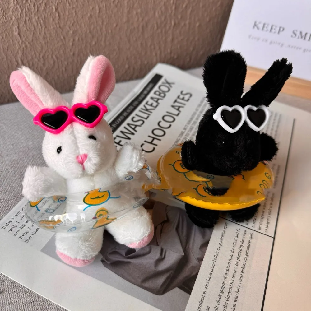 Cuddly Toy Stuffed Doll Black Bunny Doll Ins Style Fluffy Plush Rabbit Toys Cute Kawaii Animal Plush Dressing Doll Children