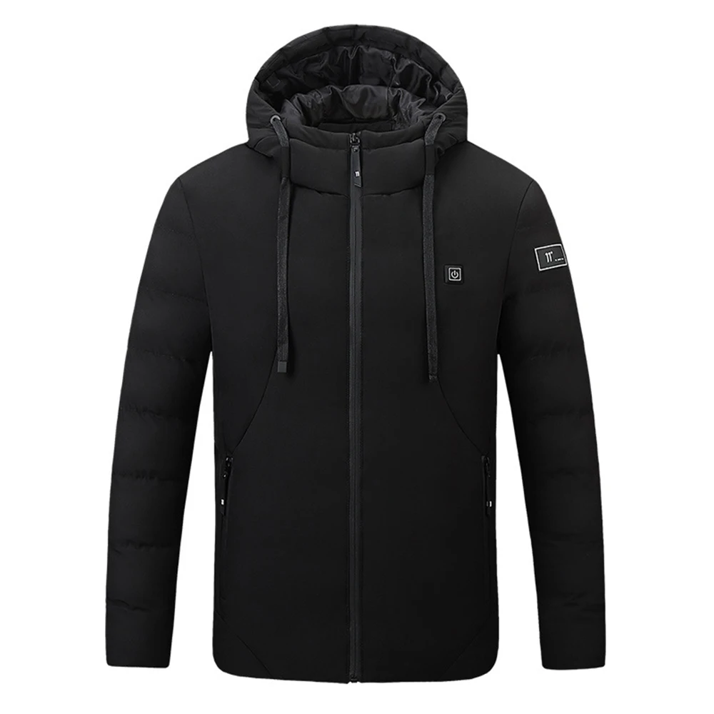 4 Areas Heated Jackets for Men Outdoor Sports Smart USB Charging Heating Outerwear Winter Electric Thermal Warm Cotton Jacket