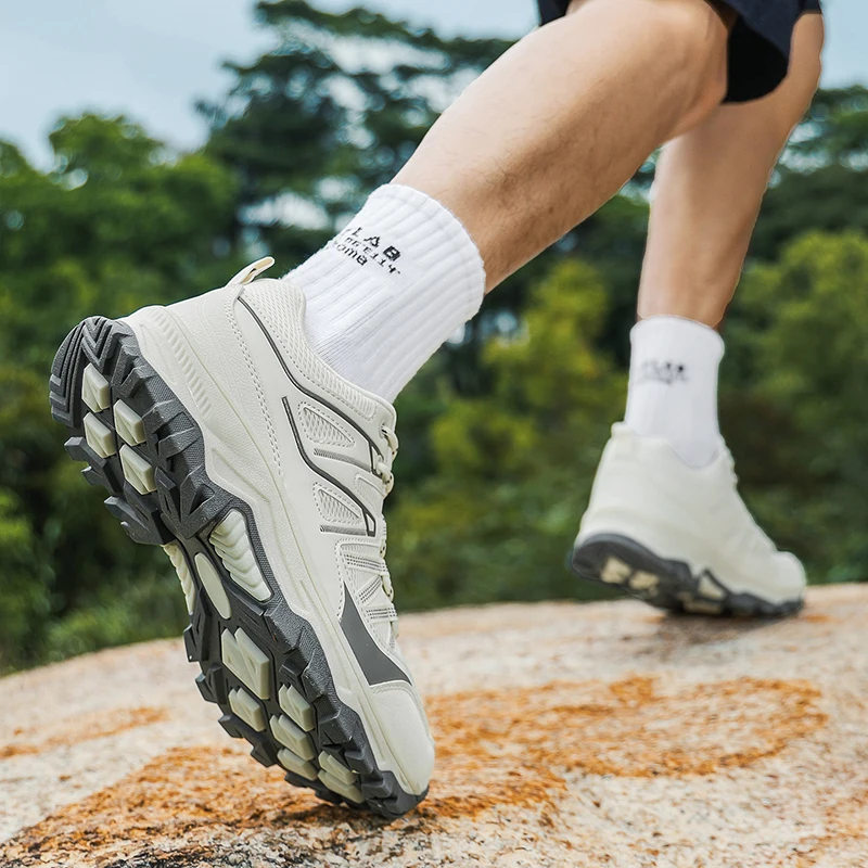 

Men's Shoes 2026 New Summer Breathable Non-Slip Work Safety Casual Outdoor Sports Soft-Soled Hiking Trendy Shoes