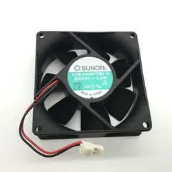 Ventilateur de refroidissement pour serveur SUNON, 1 pièce, KDE2408PTB1-6 8025 8cm 80mm 80x80x25mm DC 24V 3.4W