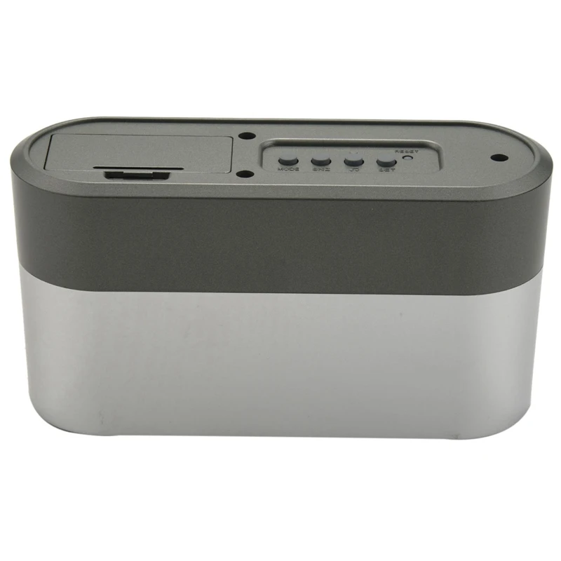 Hot-2X Pen Holder Tools Name Card Container With Digital Alarm Clock Timer Calendar Temperature Thermometer