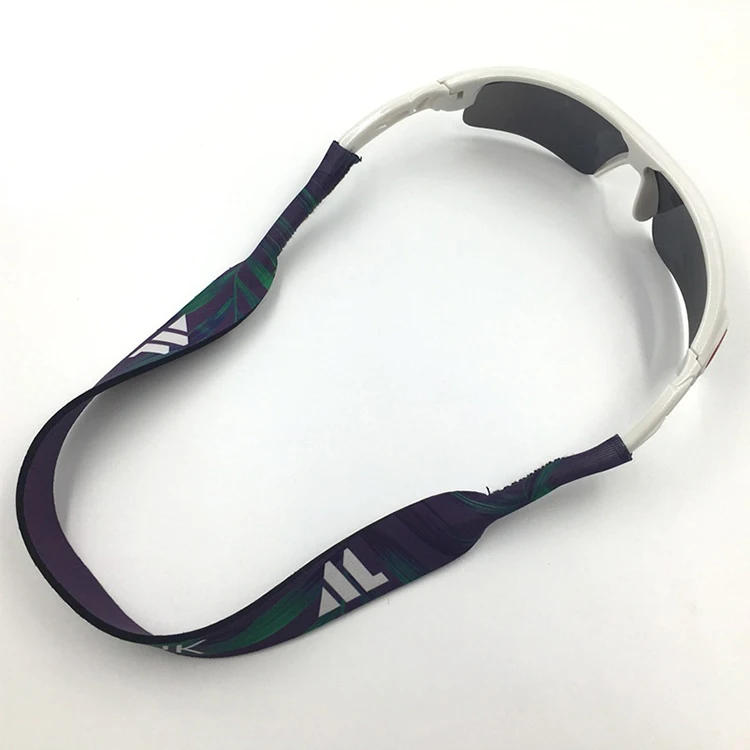 Long strip Sunglasses hanging belt the latest unique single-sided heat transfer pattern athlete diving Sunglasses neck belt