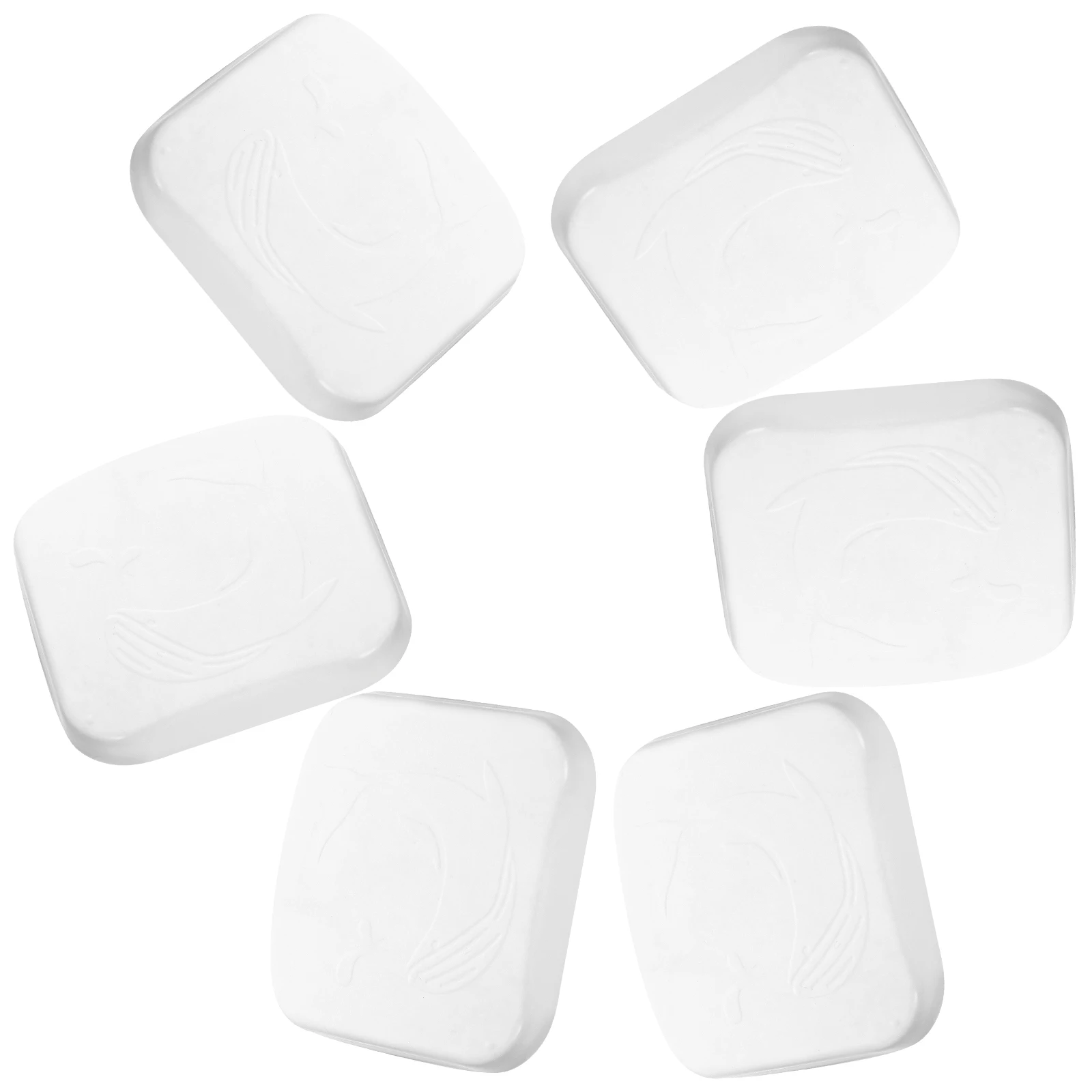 

6pcs Anti-Collision Bumpers Silicone Wall Protectors Clear Whale Design Handle Stoppers Home Supplies Reusable Door Knob Wall