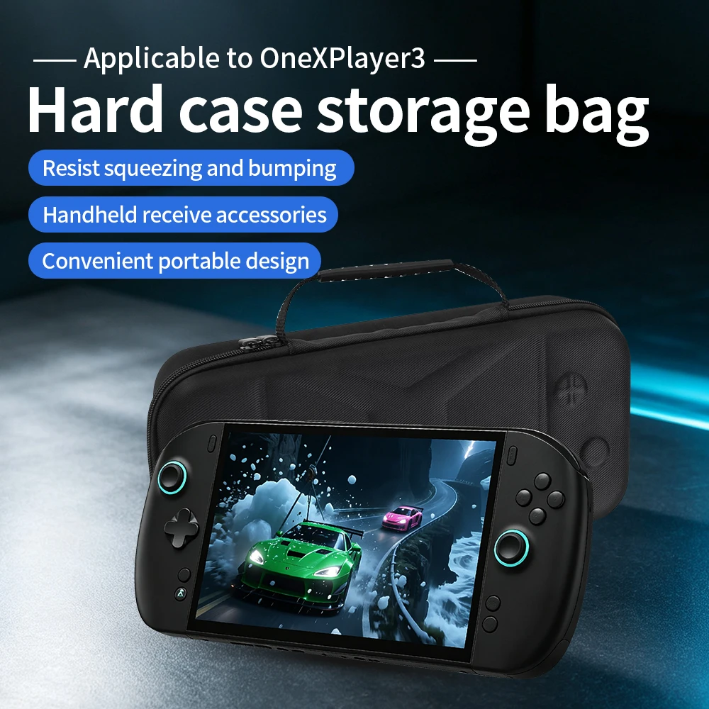Suitable for OneXPlayer 3 G3e storage bag with fabric pattern and anti drop handbag, game handheld accessories