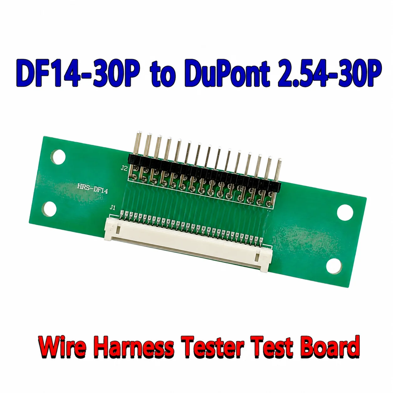 DF14-20P/30P to 2.54mm Dupont Double Row Test Board Adapter Cable for LCD / Industrial Screen Wire Harness Testing Fixture