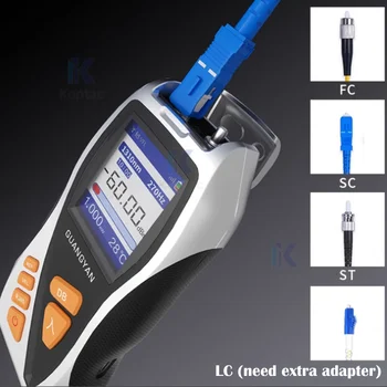 Optical power meter measurement OPM Fiber optic visual fault locator Vfl Fiber tester RJ45 cable OPM -70 +6dBm