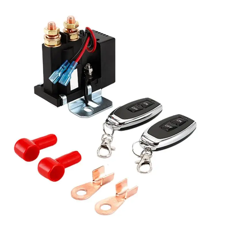 Car Battery Switch Relay Auto Remote Control Switch Relay Anti-Interference Insulated Casing Wireless Battery Disconnect