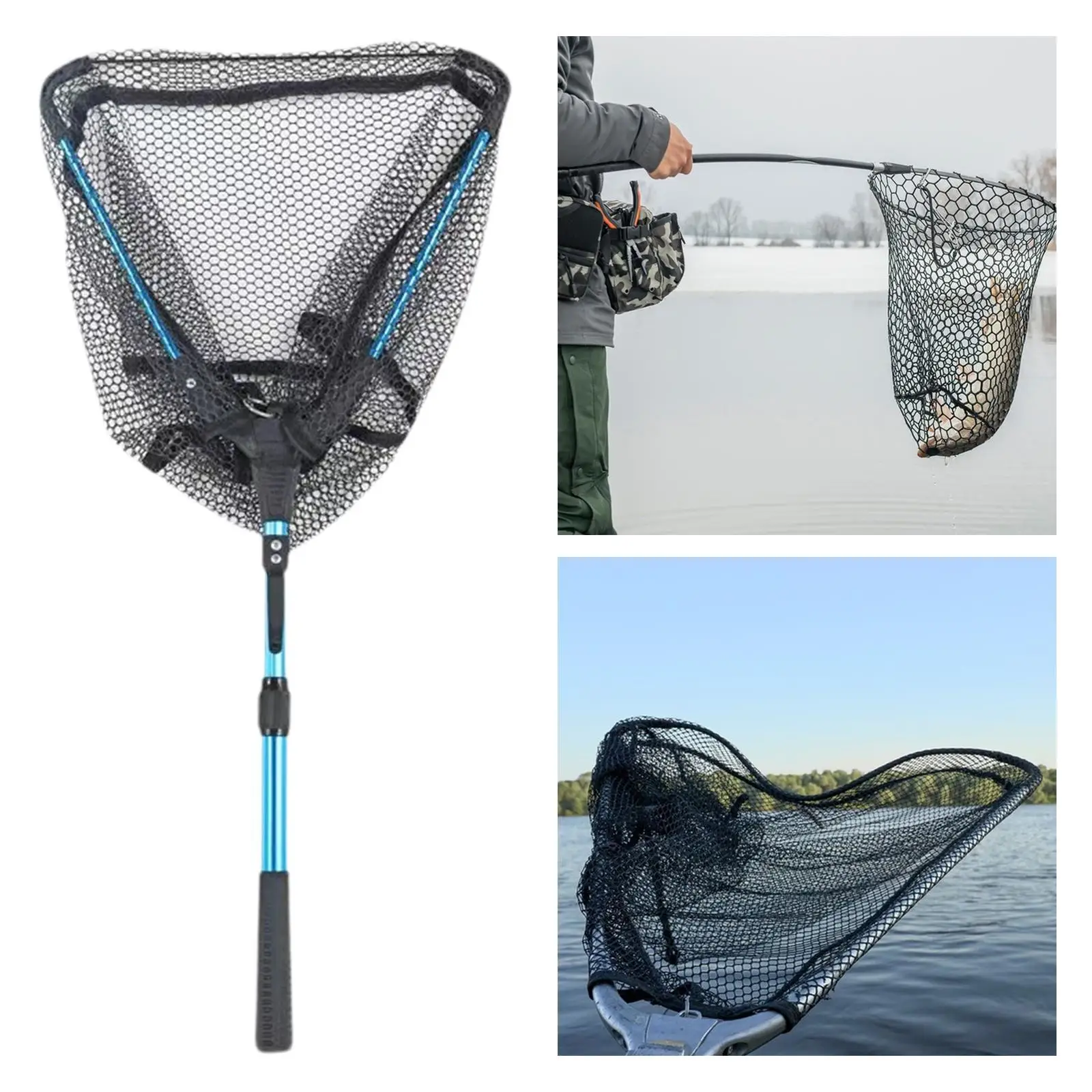 

Рыболовная сетка, стержень из алюминиевого сплава, прочная выдвижная складная рыболовная сеть