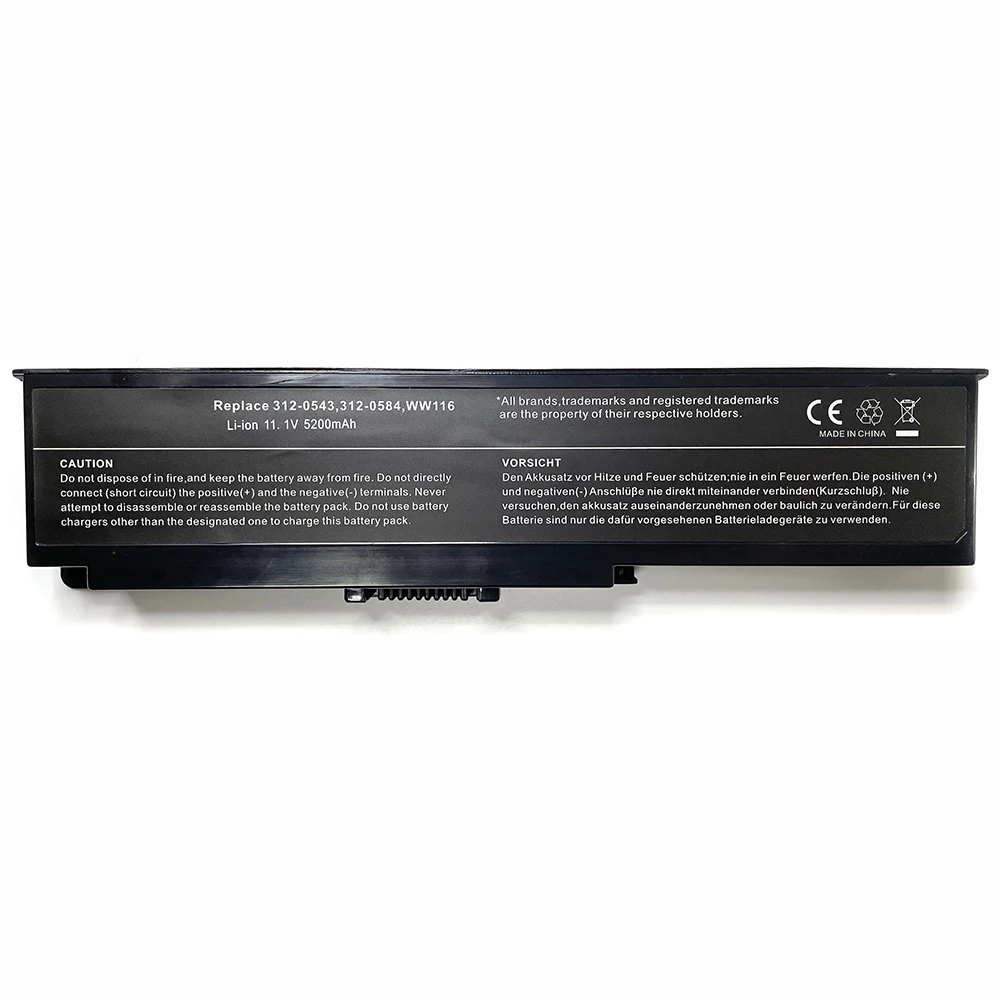 7XINbox 312-0543 FT080 FT092 11.1V 5200mAh Laptop Battery For DELL Inspiron 1420 Vostro 1400 Series MN154 NB331 Replaceable