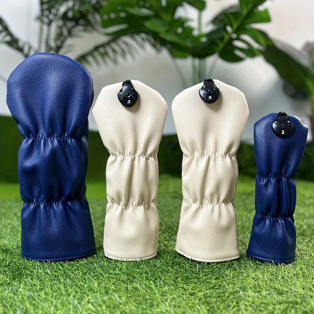 Lightning skull pattern Golf Club Head Covers For Hybrid Driver Fairway Wood Covers Putter Covers and Golf Club Iron Head Covers