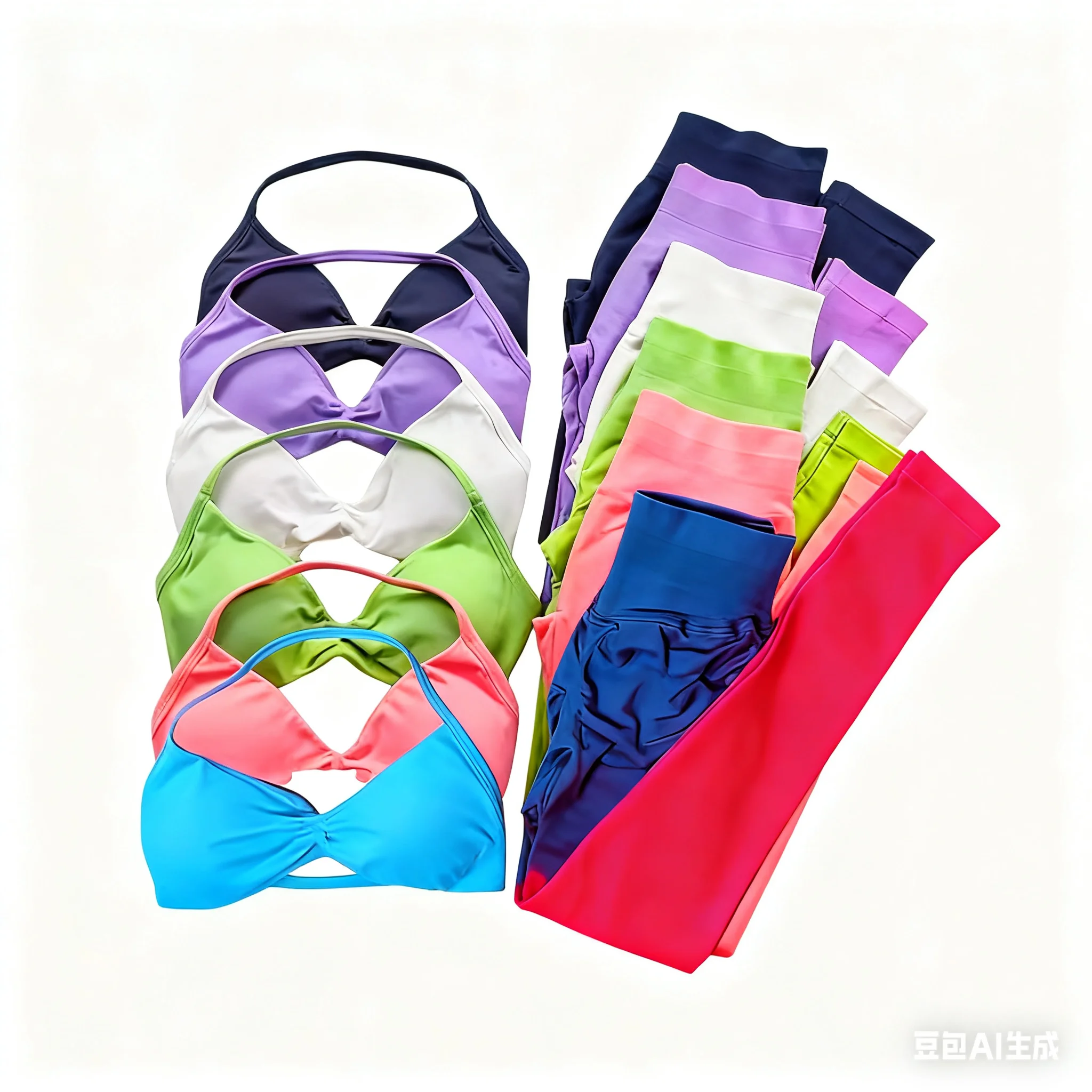 

2 Piece Yoga Set Workout Clothes for Women High Quality Leggings&Strappy Bra Seamless Resistance Training Gym Fitness Sportwear