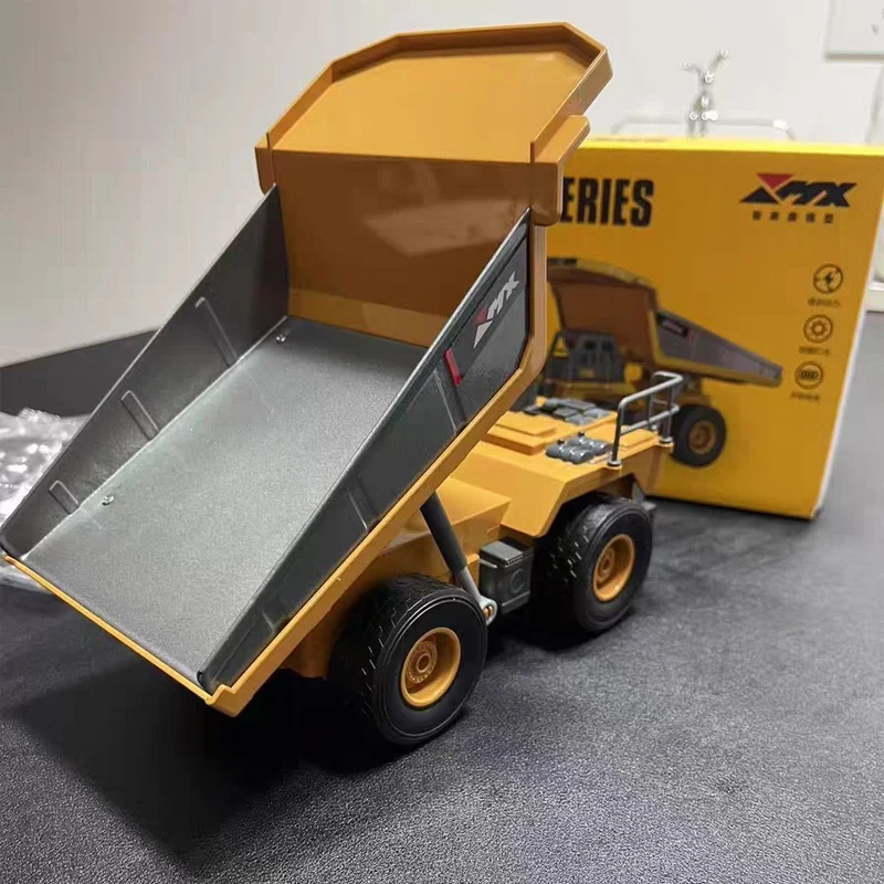 20 cm afstandsbediening dumper met licht en geluid educatief speelgoed één sleutel demo leuk bouwvoertuig cadeau voor kinderen