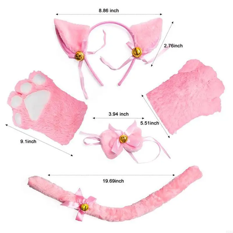 Hxba para orejas gato Guantes cabeza cabeza