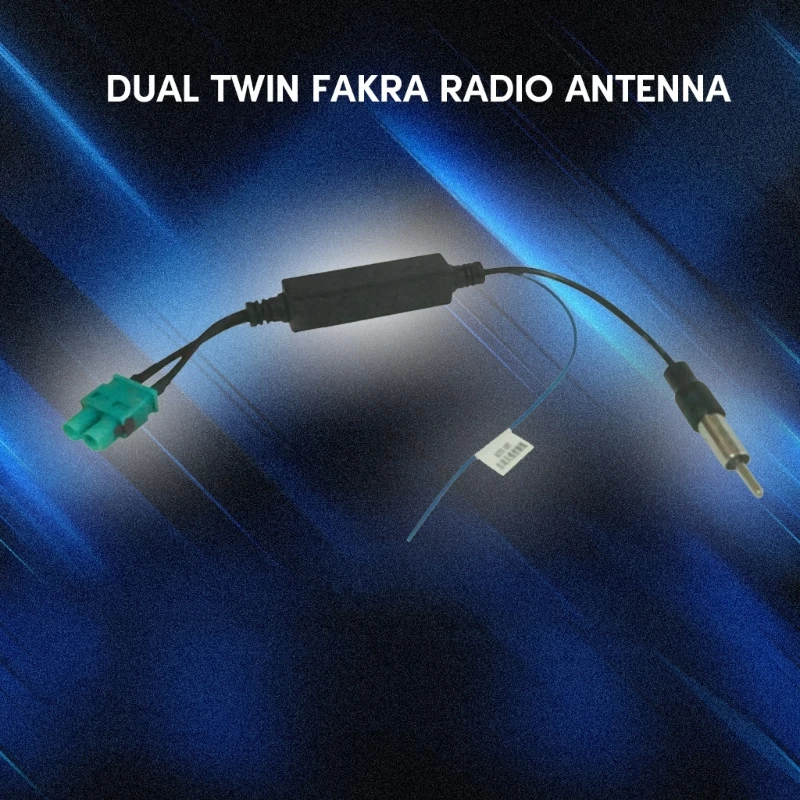 Double Fakra Car Radio Antenna Adapter Fakra Plug Vehicle Aerial Stereos FM Navigation Connector Cable