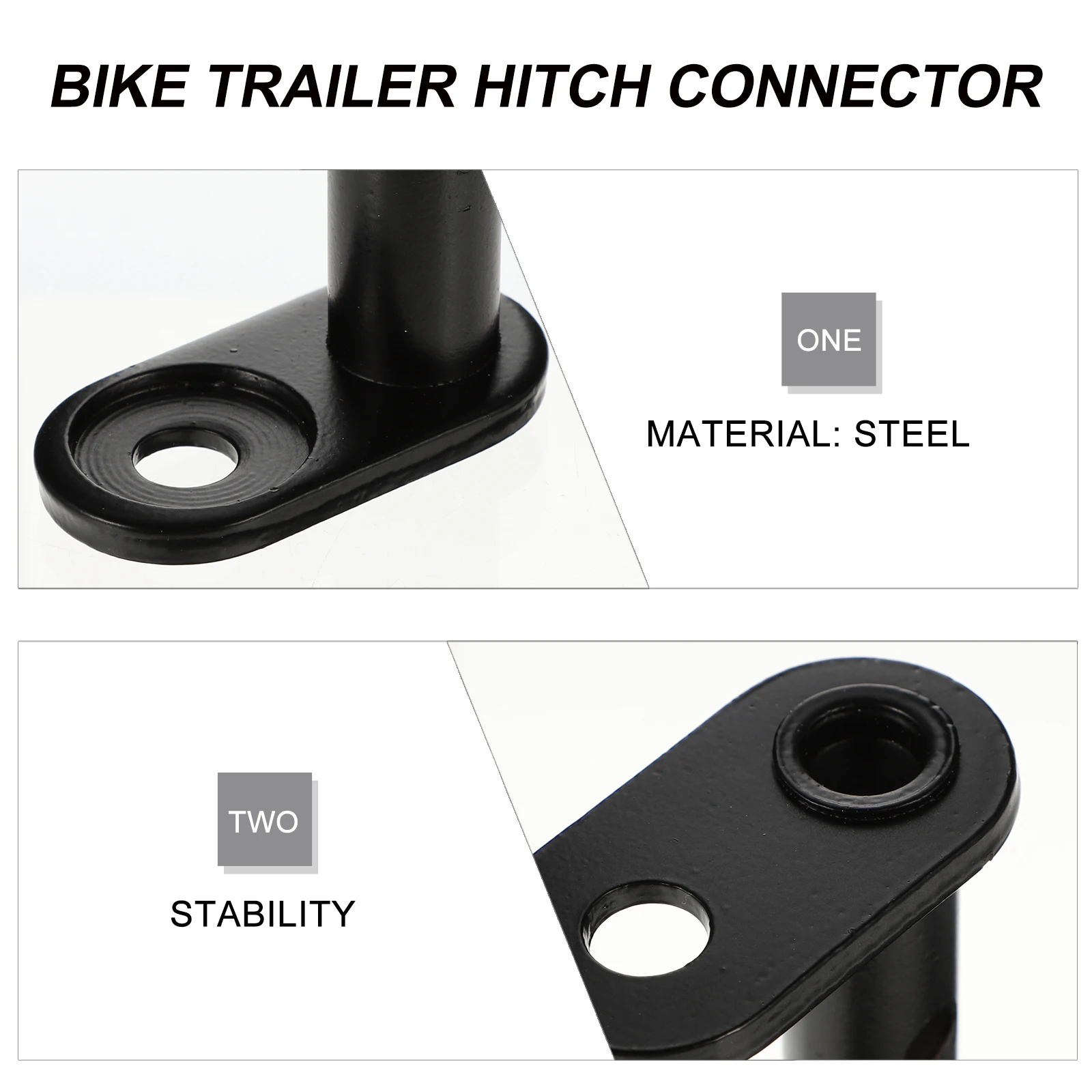 

Bicycle Trailer Accessories Durable Coupler Stable Connector Hitch Child Safety Compatible Bikes Easy Install Practical