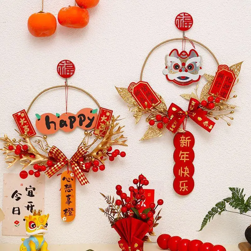 Simulation Garland Decorative Pendant,Spring Festival,blessing Character Hanging, New Year, Wedding, Christmas, Holiday Decorati