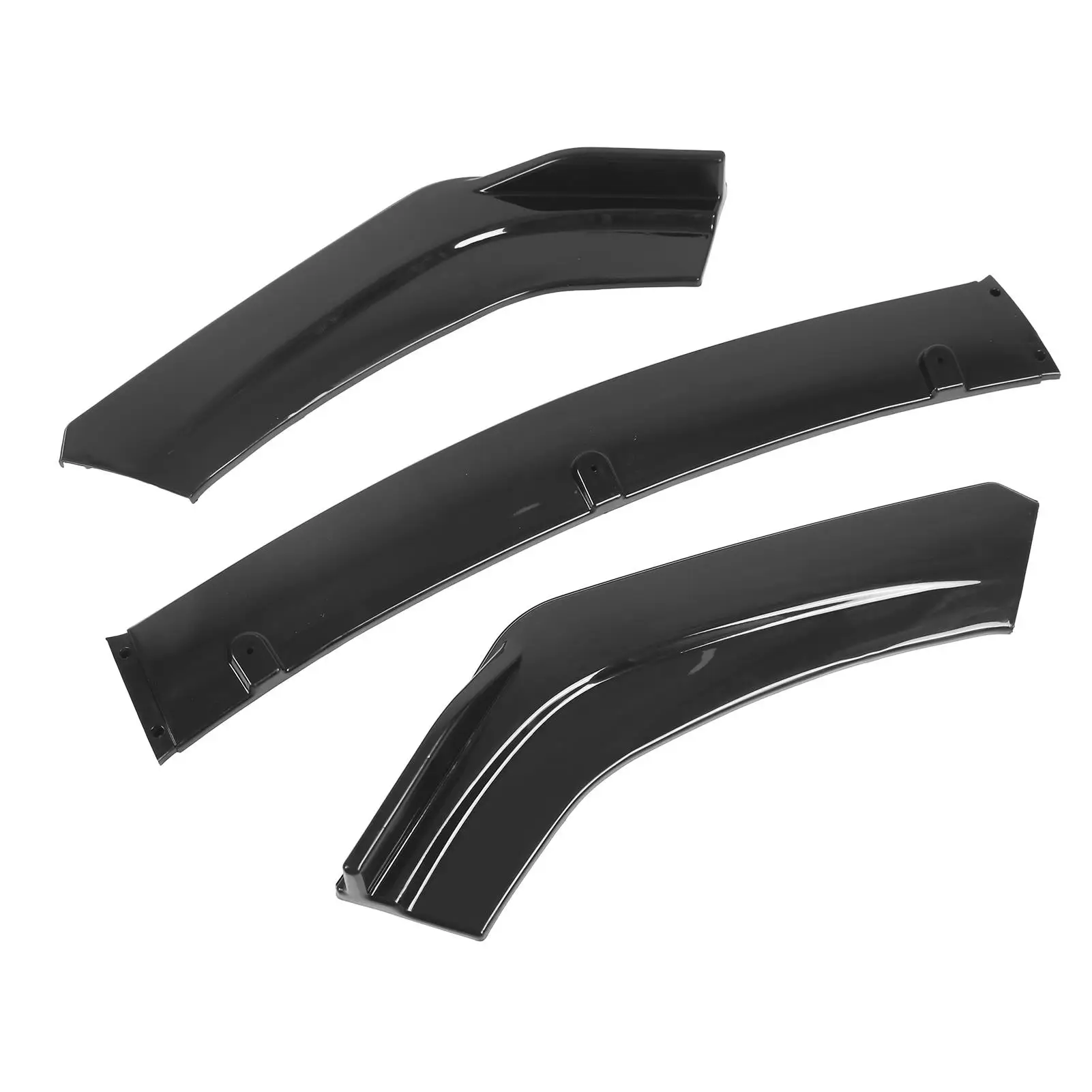 3pcs Front Bumper Lip Splitter Spoiler Anticollision Waterproof Universal Body Parts for car Bumper Splitter Lip