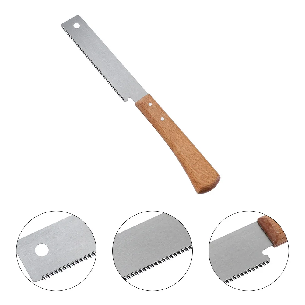 1 قطعة مقبض الخشب الصغيرة منشار يدوي غرامة الأسنان Sk5 الصلب خفيفة الوزن الدقة أداة القطع لتقوم بها بنفسك النجارة البستنة التقليم #1