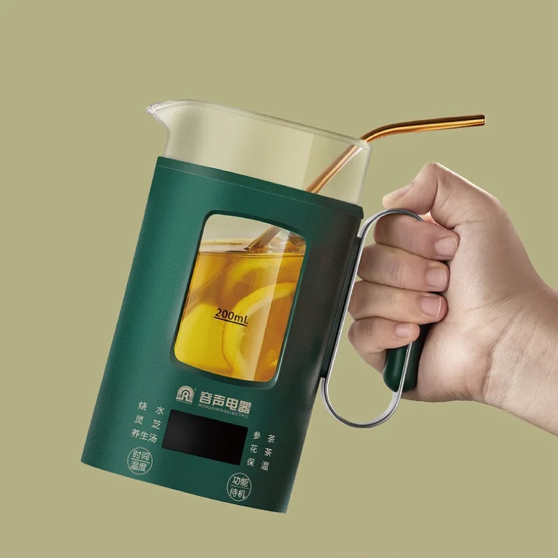 600ml Smart Health Pot Portable GlassTea Maker Electric Kettle Office Multi-function Flower Teapot  Automatic Keep Warm 220V