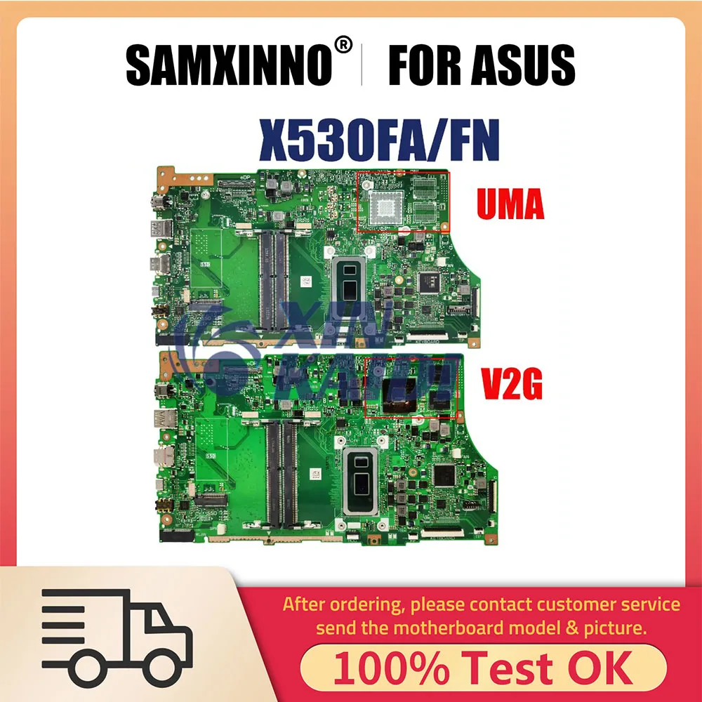 

Notebook Mainboard For ASUS X530F X530FN X530FA S530F S5300F U5300F K530 V530F F Laptop Motherboard with i3 i5 i7 8th Gen CPU