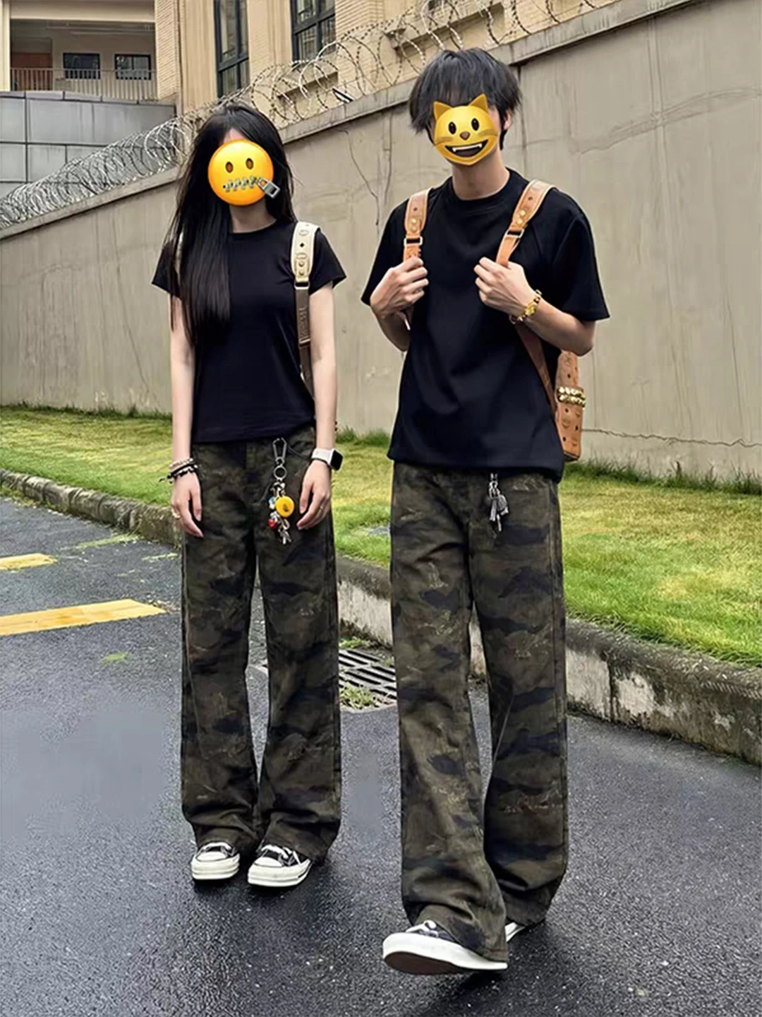 

Американские ретро-джинсы с камуфляжным принтом, прямые, зауженные, в стиле High Street, джинсовые брюки-буткэт, весенние повседневные брюки