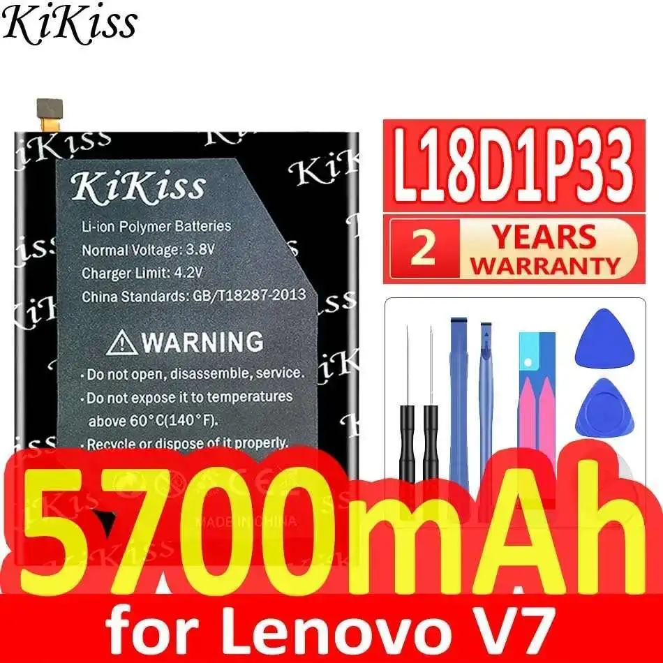 

Для аккумулятора мобильного телефона Lenovo V7 высокой производительности 5700 мАч L18D1P33