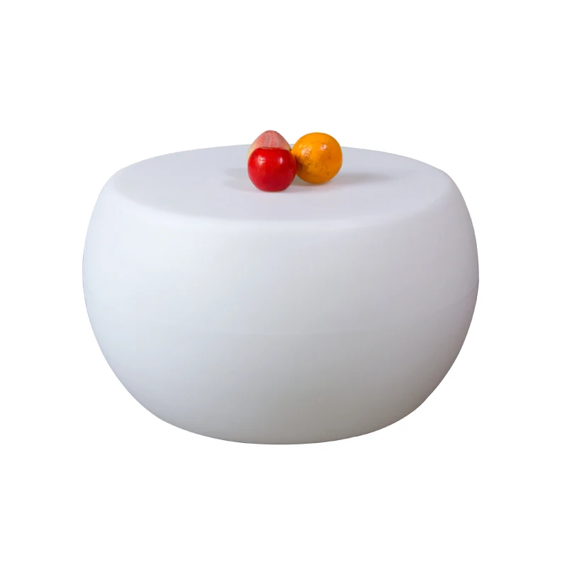 Table basse moderne en plastique, mobilier d'extérieur