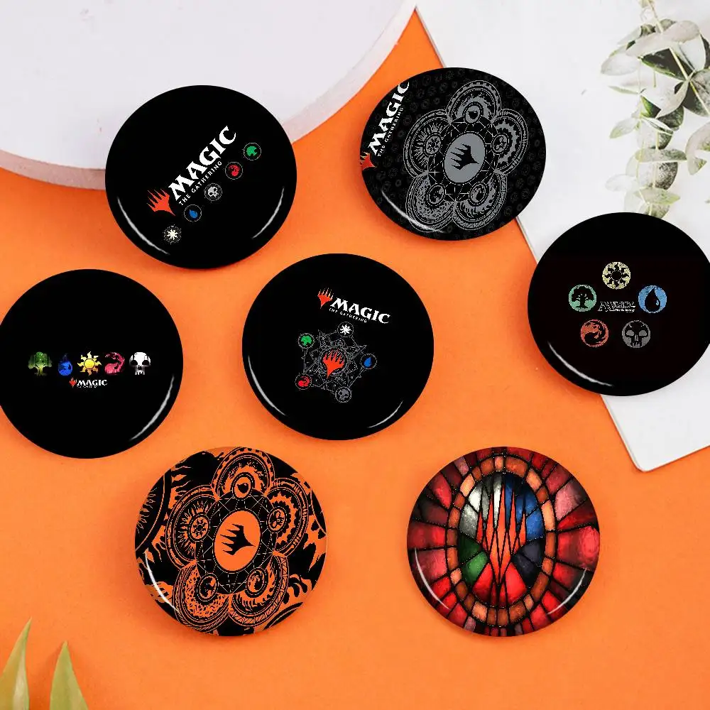 Gamer M-Magic The Gathering Anmie Creative Tinplate Soft Button Pins Animal Icon Brooch Lapel Backpack Badge Accessories Pin
