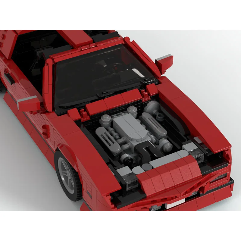 Super Stylish Sports Car Building Block, Montagem Toy Modelo, Presente de Aniversário, Natal, MOC-186738, 1384Pcs